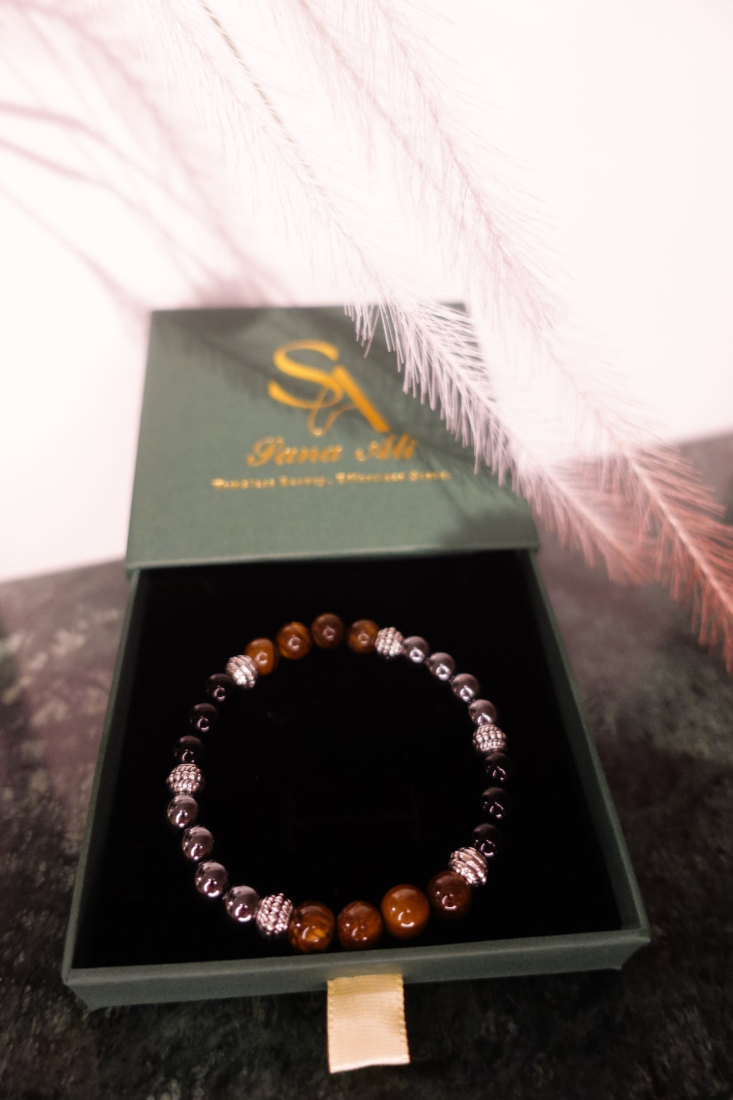 Natural Tiger’s Eye Bracelet - Men’s Collection